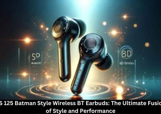RS 125 Batman Style Wireless BT Earbuds: The Ultimate Fusion of Style and Performance