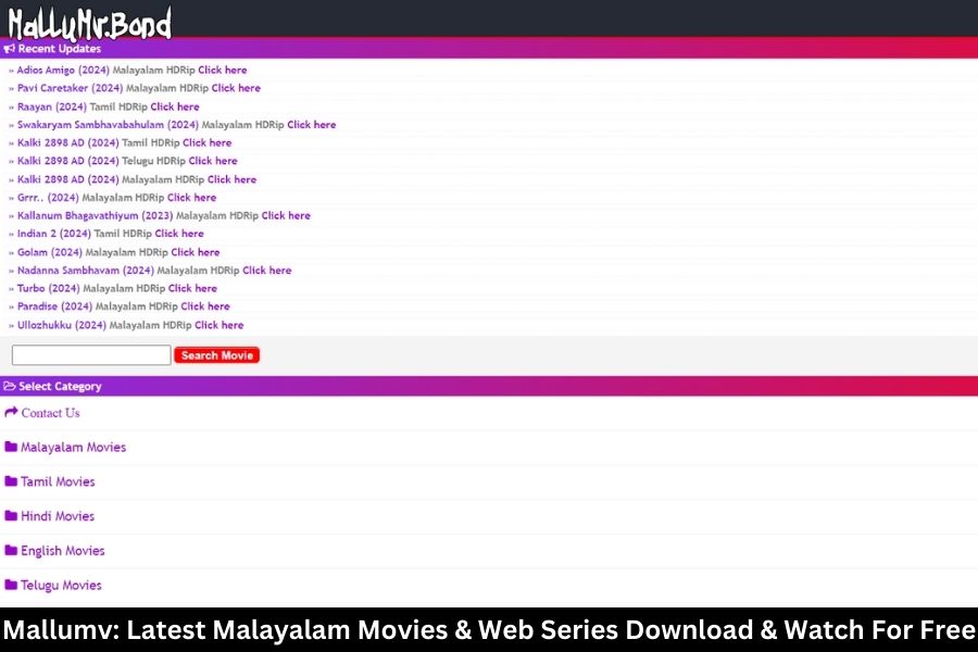 Mallumv: Latest Malayalam Movies & Web Series Download & Watch For Free