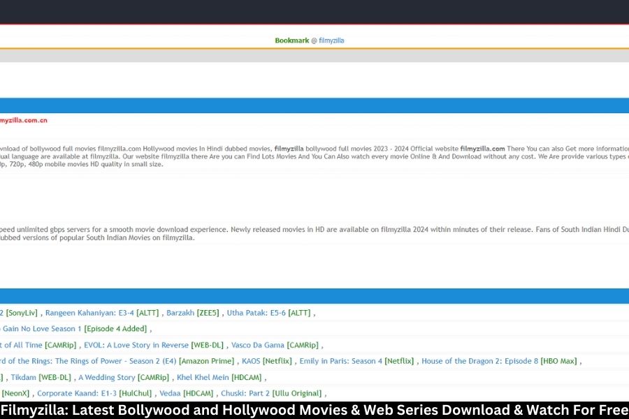 Filmyzilla: Latest Bollywood and Hollywood Movies & Web Series Download & Watch For Free