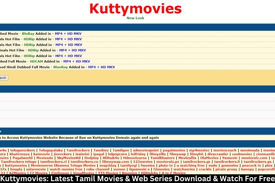 Kuttymovies: Latest Tamil Movies & Web Series Download & Watch For Free